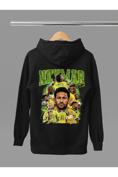 MAGORS Neymar Jr. Printed Cotton Long Sleeve 3-Yarn Hooded Sweatshirt