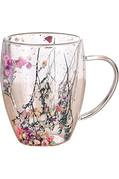 EXCEFORE Double Walled Glass Cups, Heat Resistant Highball Glass Cups, Anti S...