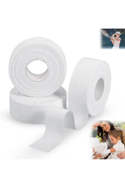 AZONEE Athletic Sports Tape, 3 Rolls Zinc Oxide Tape, 10m x 2.5cm Cohesive Ba...