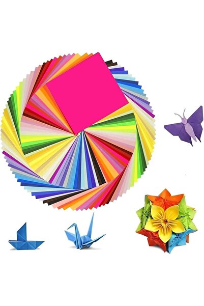 KASTWAVE ورق أوريجامي، 150 ورقة مزدوجة الجوانب، ورق أوريجامي بـ 50 لونًا زاهي...