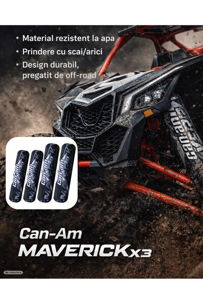 The Beast CAN-AM MAVERICK X3 ΣΕΤ ΠΡΟΣΤΑΤΕΥΤΙΚΩΝ ΑΜΟΡΤΙΣΕΡ - ΓΚΡΙ