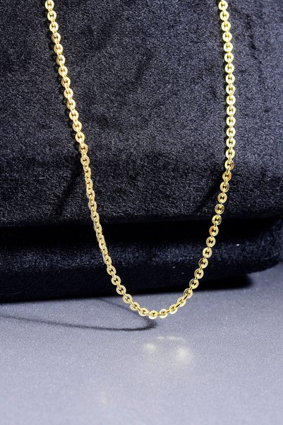 innuendo jewelery Doch Model 925 Ayar Gümüş 2mm Zincir Kolye