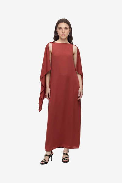 Vero Moda Women's VMFALULAH Boatneck Cape Dress Woven