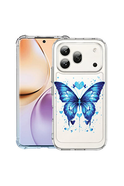 bestcase ®   Αντικραδασμική Θήκη για Honor 600 Pro, Μπλε Πεταλούδα, 3159971 A...