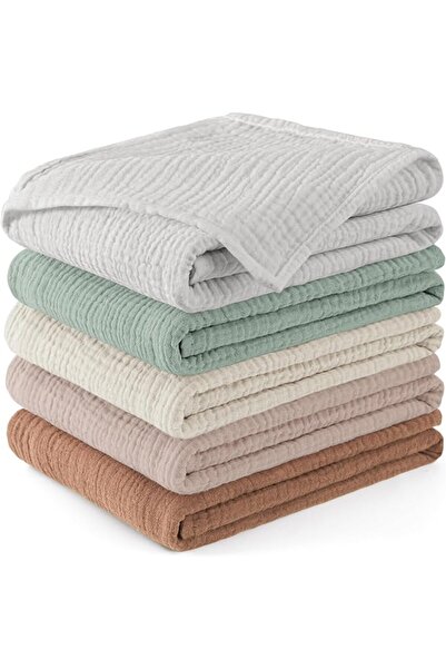 Susurration Muslin Cloths for Baby, 100% Cotton Baby Muslin Squares Cloths fo...