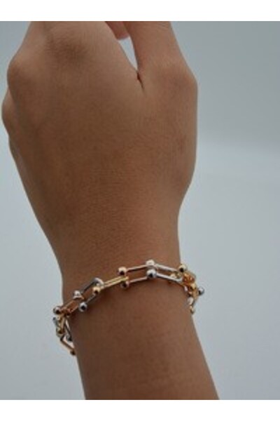 Stoneage Multi color chain bracelet - multi colored -