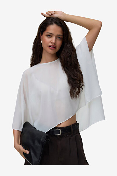 Vero Moda Women's VMADALYN Cape Woven Top