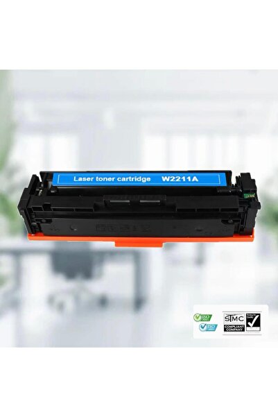Ulm Cart Cartus toner compatibil 207A, W2211A cyan, cu cip, 1250 pagini, pent...