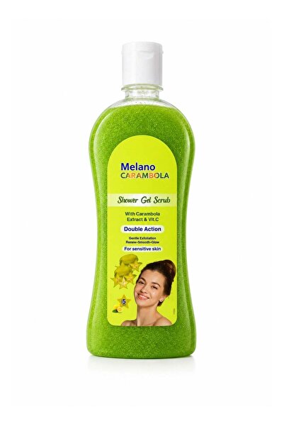 MELANO Carambola Shower Gel Scrub with Carambola Extract & Vitamin C - Exfoli...