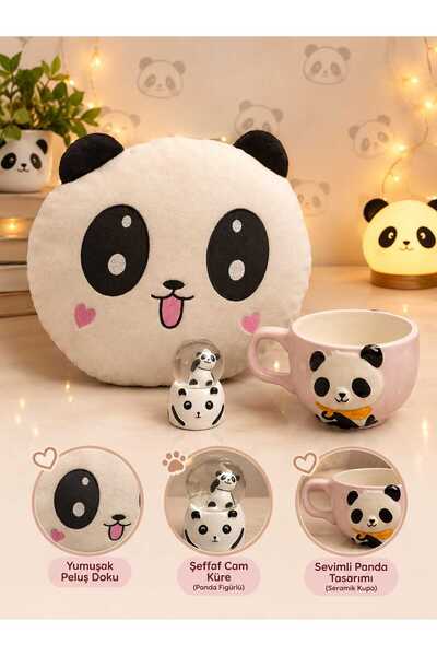 elieldam Doğum Günü, Özel Gün, Yeni İş, Yeni Ev Hediyesi Panda Yastık, Panda ...