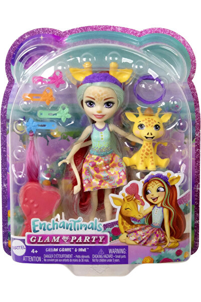 mattel Ενταντιμάλς Γκλαμ Πάρτι Κούκλα Τζιλιάν Τζιράφα & Πάουλ