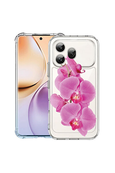 bestcase ®   Αντικραδασμική Θήκη για Honor 600, Φλοράλ - Μινιμαλιστική Ροζ Ορ...
