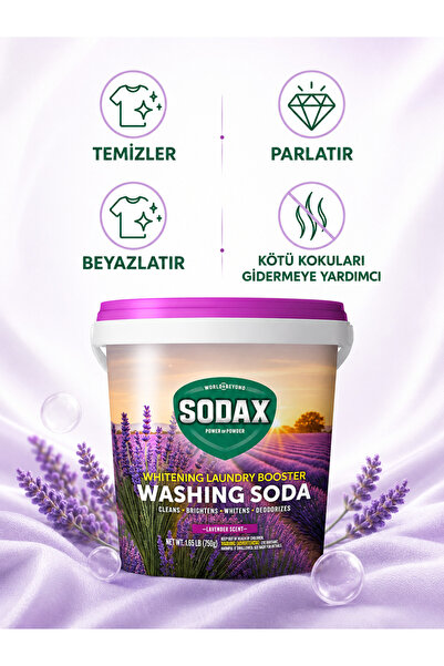 Sodax Çamaşır Sodası Lavanta 750 gr