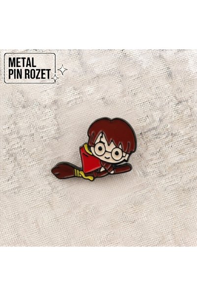 DREAMIOGIFTANDBOX Harry Potter Quidditch Metal Pin Rozet Uçan Süpürgeli Büyüc...