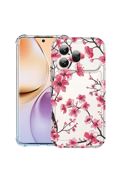 bestcase ®   Αντικραδασμική Θήκη για Honor 600, Φλοράλ - Άνθος Κερασιάς, 3159...
