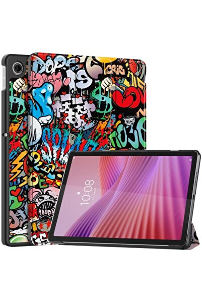 OEM Θήκη Τριπλής Αναδίπλωσης με Στήριγμα για Lenovo Tab TB311FU - Graffiti