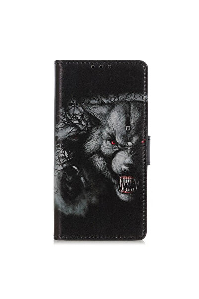 OEM Δερμάτινη Θήκη Πορτοφόλι με Σταντ για OnePlus 8T - Fierce Wolf