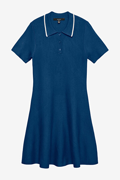 Vero Moda Women's VMWILLOW Short Sleeve Poloneck Short Skater Dress