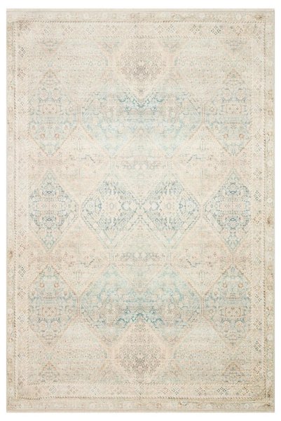 Eko Halı Grace GRC 04 SKY Vintage Halı Pastel Klasik Desenli Saçaklı Salon Ha...