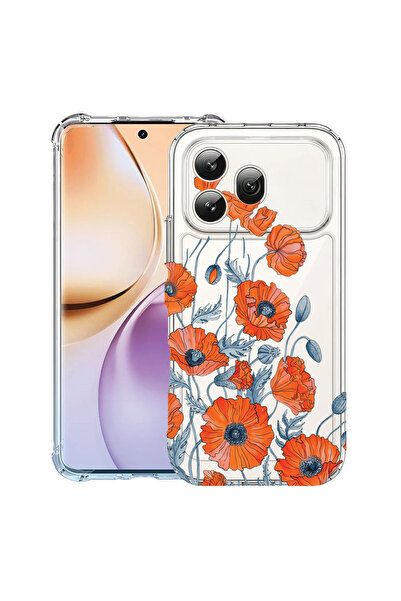bestcase ®   Противоударен калъф за Honor 600, Флорален - Минималистичен мак,...
