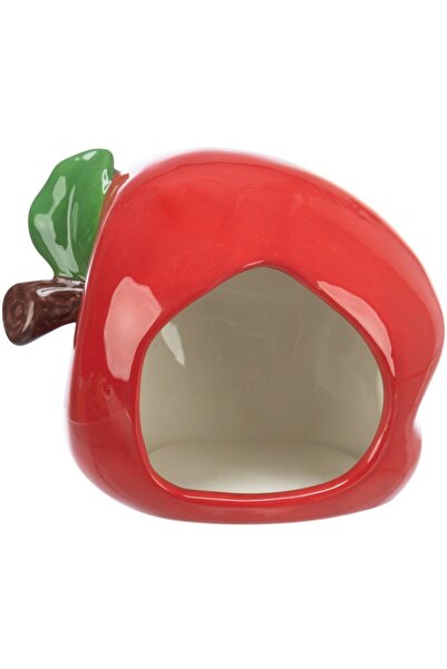 Trixie Căsuță ceramică pentru hamsteri, în formă de măr, 13 x 10 x 10 cm