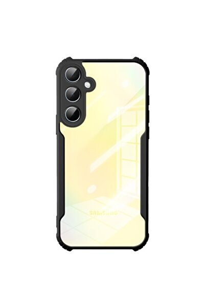 OEM Θήκη TPU Σιλικόνης με Διάφανη Σκληρή Πλάτη για Samsung Galaxy A56 5G - Μαύρο