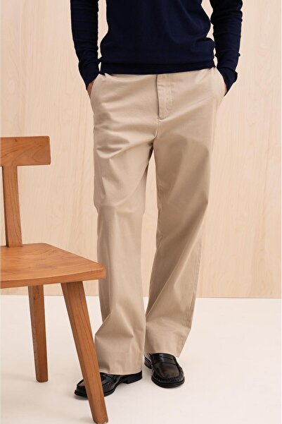 GIESTO basic™ GABARDIN CHINO BEJ PANTOLON