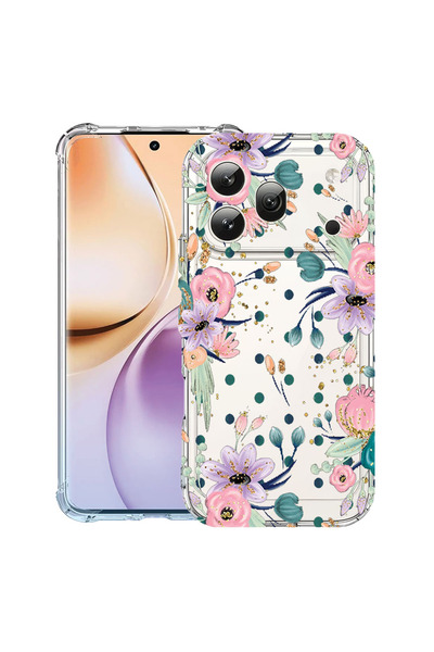 bestcase ®   Αντικραδασμική Θήκη για Honor 600 Pro, Συλλογή Λουλουδιών, 31599...