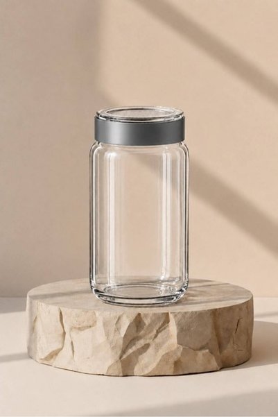 Sarina Glass Vakum Kapaklı Cam Kavanoz 1500 cc