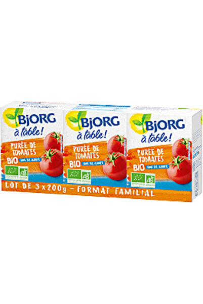 Bjorg Piure de roșii bio Bjorg, 3 X 200 g
