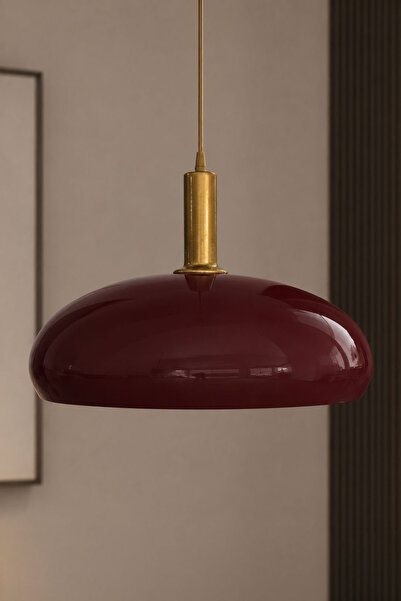LUMINZO Vovle Bohem Turuncu Metal Sarkıt 38 Cm Avize Yemek Masası Üstü Salon ...