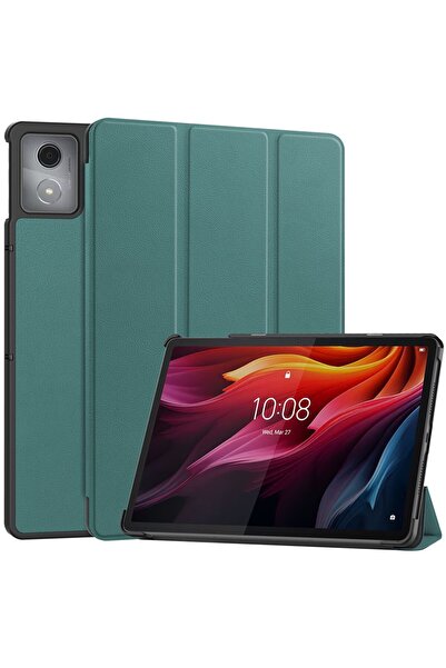 OEM Θήκη Τριπλής Αναδίπλωσης με Στήριγμα για Lenovo Tab K11 Plus - Πράσινο το...