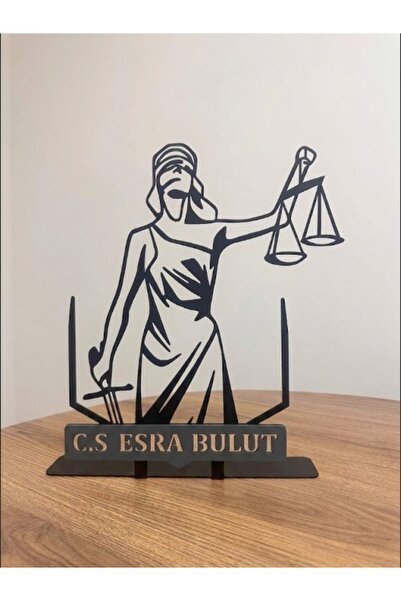 esves Avukat/Hakim/Savcı Kişiye Özel Metal Masa Üstü İsimlik