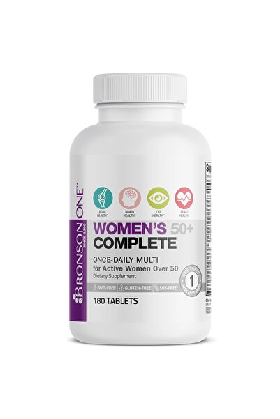 Bronson Women's 50+ complete once daily multi 180 tablets - gmo free - gluten...