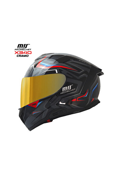 MTS Prohelmet X340 Cramo Tam-Yüz Motosiklet Kaskı - MotoDede