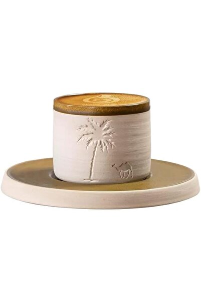 GENERAL Ceramic Saucer Plate for 250ml Arabic Coffee Mug, صحن قهوة عربي, 16.9...