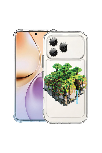 bestcase ®   Husă antișoc pentru Honor 600, Minecraft Land, 3159975 AS 1679