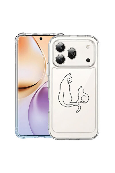 bestcase ®   Αντικραδασμική Θήκη για Honor 600 Pro, Αφηρημένη Γάτα, 3159971 A...