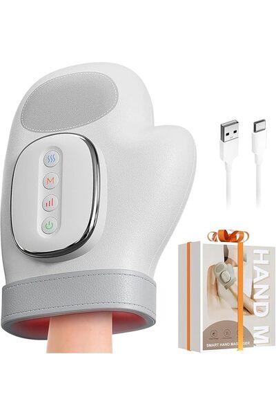 DentJet Smart Hand Massager with Heat Compression Relief for Arthritis & Carp...