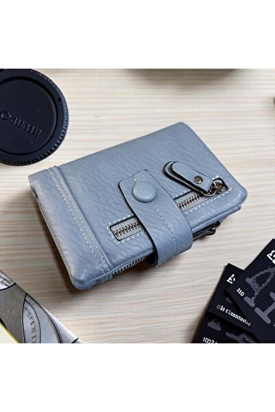 rinkadoll Blue Color Small Size Soft Texture Convenient Wallet Clutch Bag