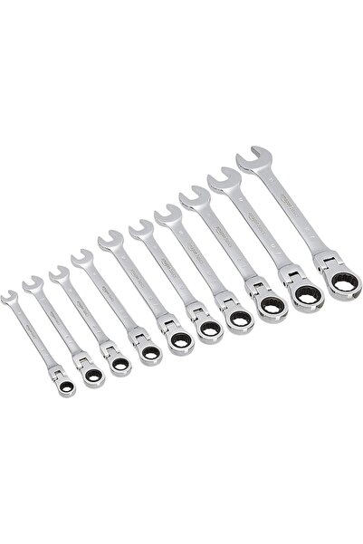 Amazon basics Flexible Gear Ratcheting Wrench Set, 10 Pieces