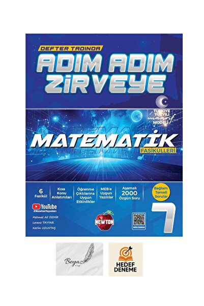 Newton Yayınları Newton 7.Sınıf Adım Adım Zirveye Matematik Fasikülü Hedef De...