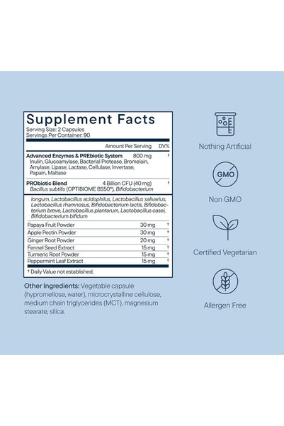Zenwise Health Digestive Enzymes With Probiotics - Ultra Effective Plant Based Vegan Blend - The Best & Most Powerful Digestive Dietary Supplement for Men and Women - 180 Vegetarian Capsules - Strengthens Digesti...