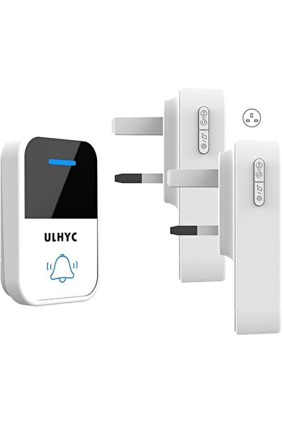 ULHYCE ULHYC® Wireless Doorbell, جرس لاسلكي منزلي Self-Powered Waterproof Cor...
