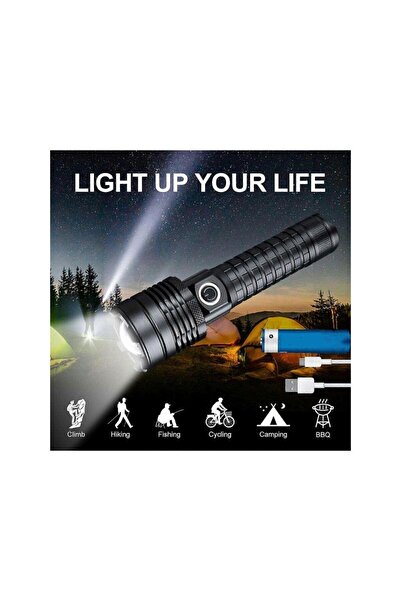 minsalt Super Bright Flashlight XHP6 0.2 Led Chip,Provides Poweful Light, 4 T...