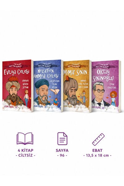 dokuzyayinlari Cezmi Ersöz Ünlü Türk Bilginleri Serisi 4-Book Set - History a...