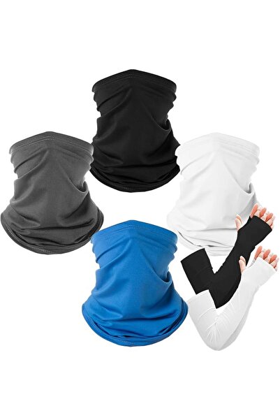 Ubitree 4 قطع من أغطية الرقبة والوجه مع زوجين من أكمام الذراع المبردة للحماية...