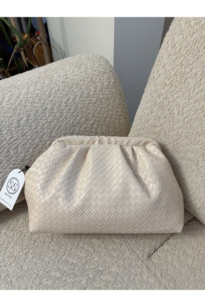 STİL SİDELYA Burslu Knitted Pattern Hand and Shoulder Bag