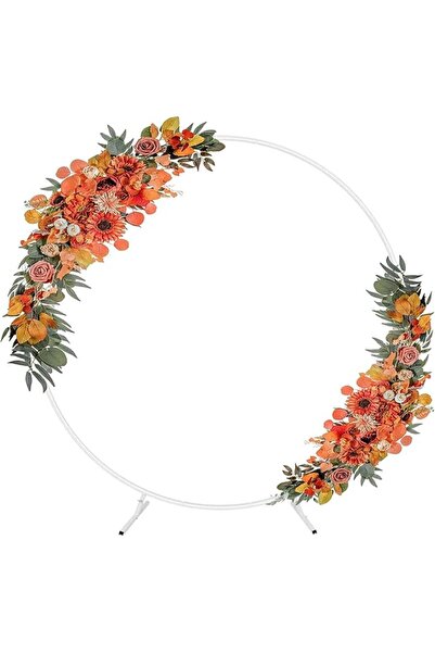 GENERAL Andanna Round Metal Arch Backdrop Stand 6.5ft,2 Meter Wedding Arch Ci...