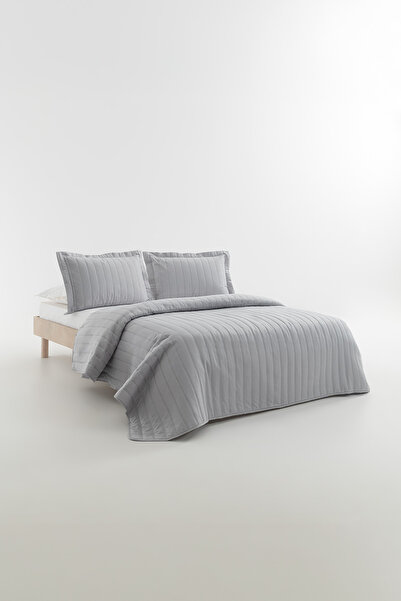Yataş طقم غطاء سرير مزدوج مقاس XL - لون أنثراسايت